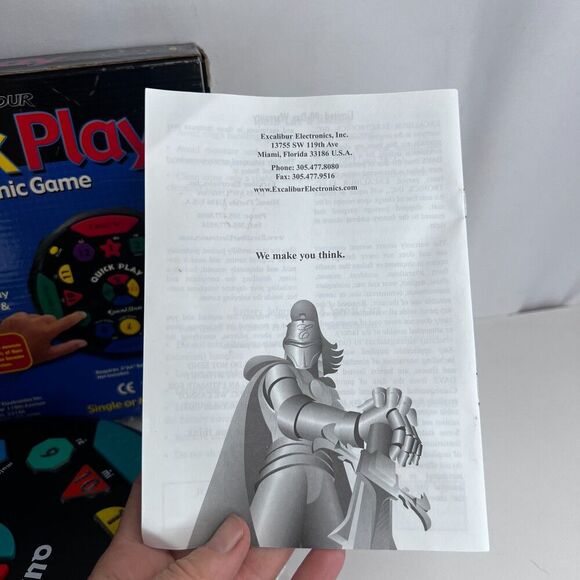 Excalibur Quick Play Electronic Game NEW Shapes Music Colors Numbers Memory - Picture 7 of 10